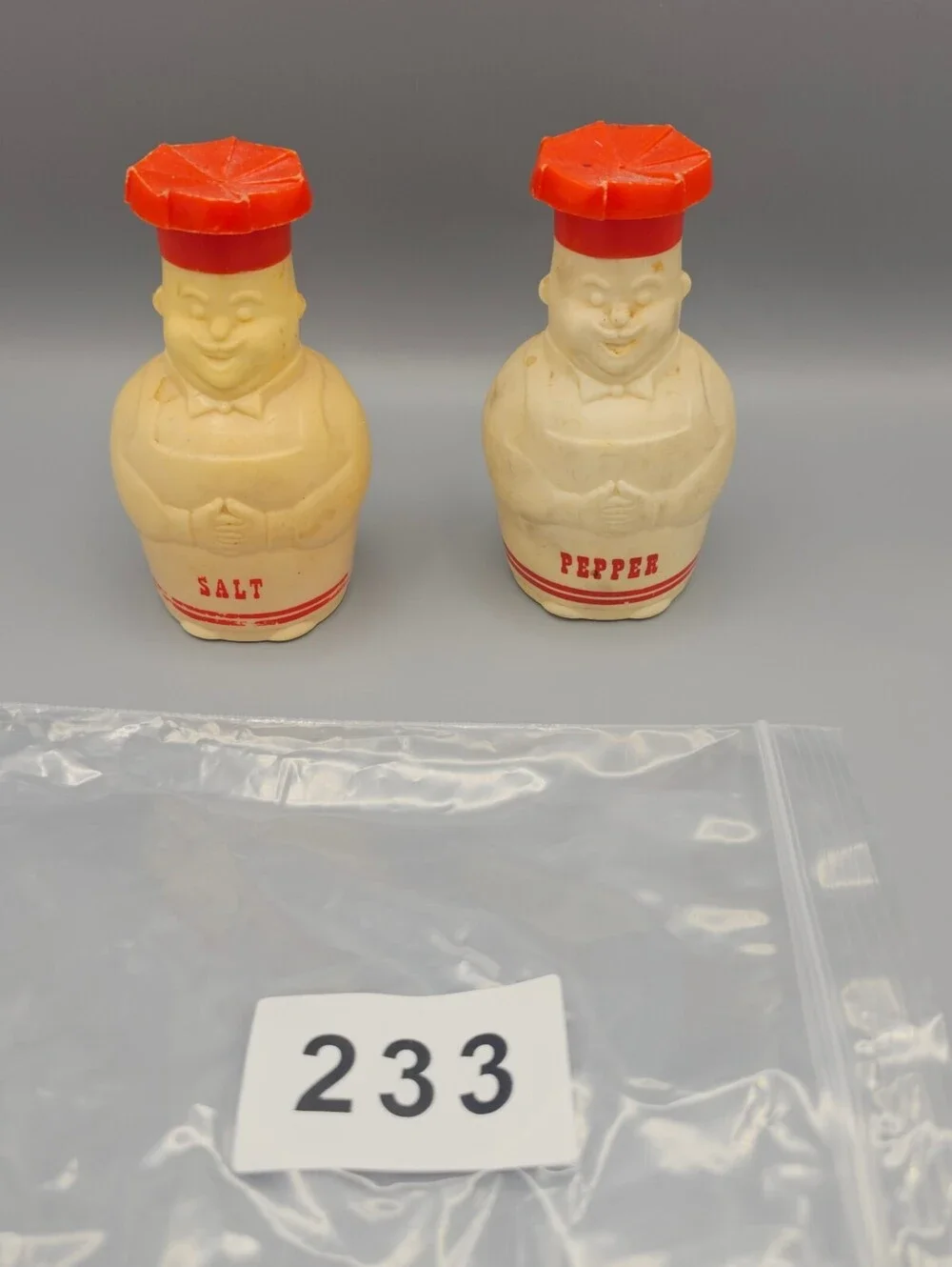 Vintage New Line Industries Chef Salt and Pepper Shakers Set